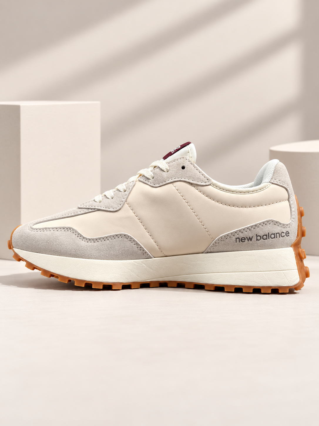 New Balance – Baskets Premium Cream & Bordeaux