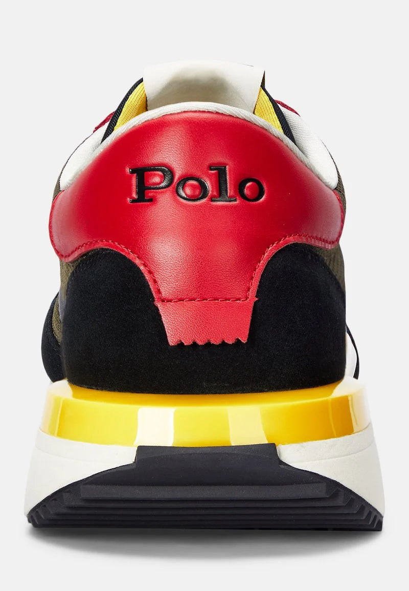 Polo Ralph Lauren – Heritage Runner | Noir, Kaki & Rouge