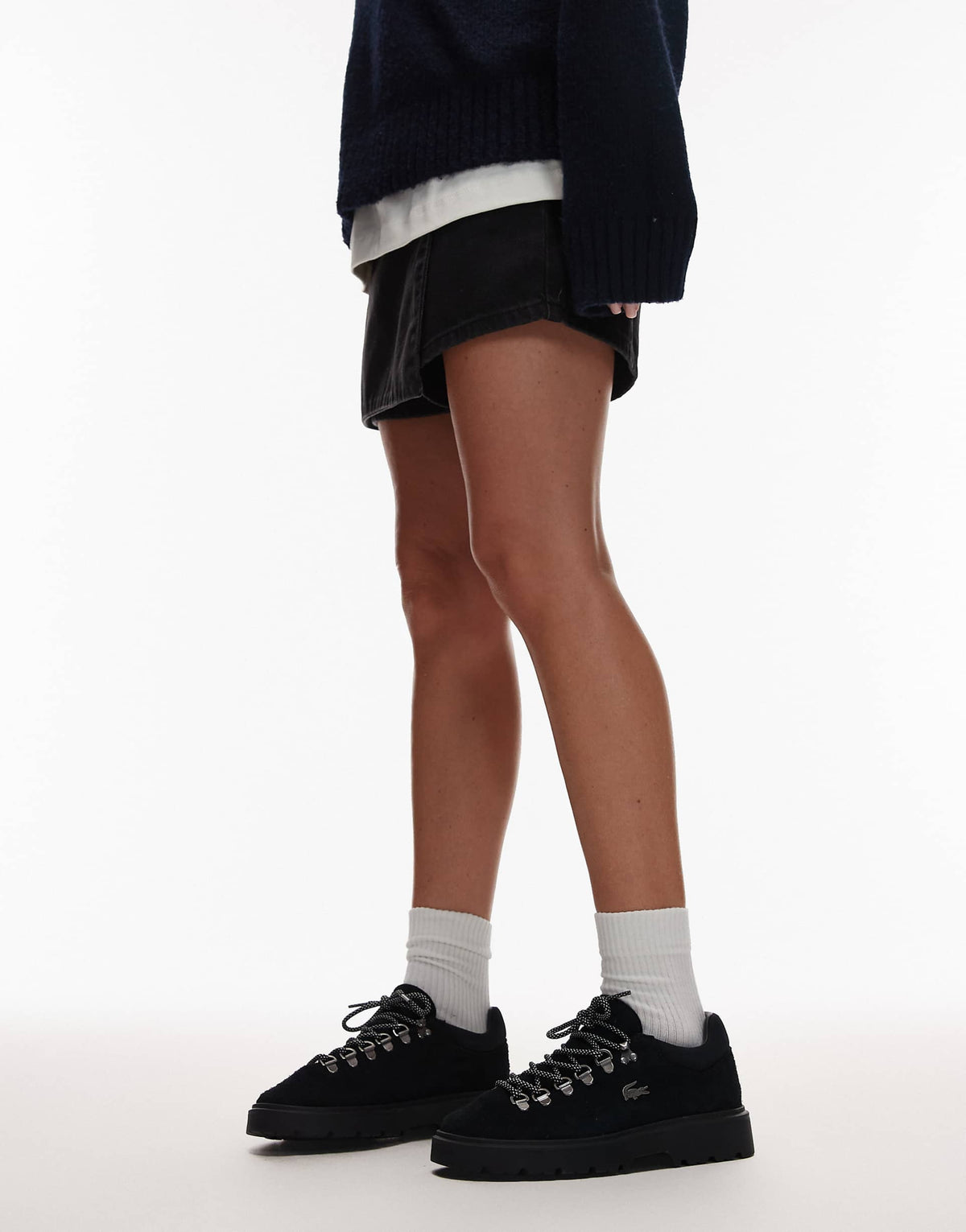 Lacoste Baseshot Winter – Sneakers Premium en Suède Noir | BASESHOT WNT