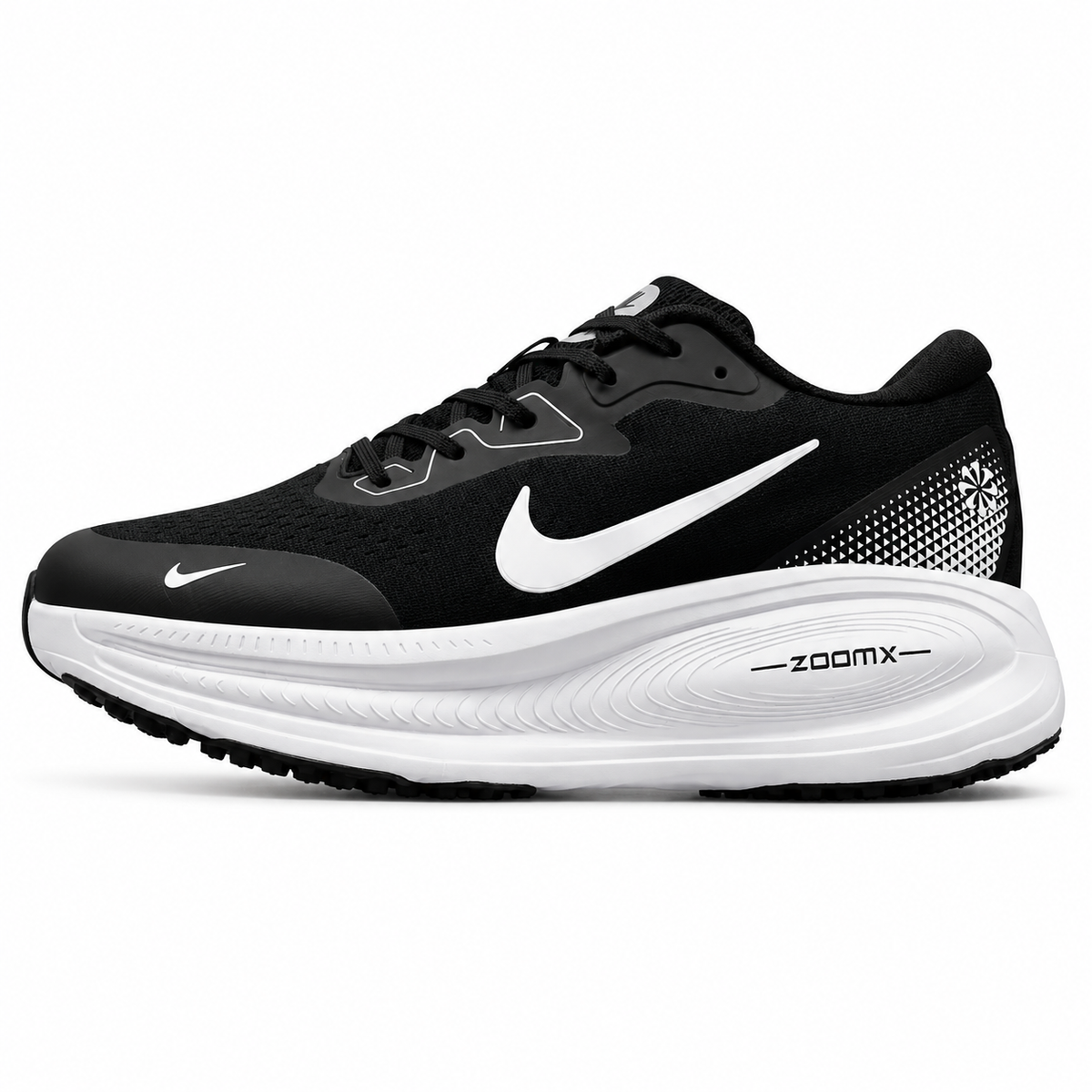 Nike ZoomX – Noir / Blanc  Performance, confort et élégance dans une silhouette moderne.