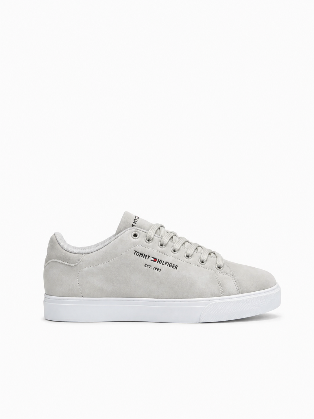 Tommy Hilfiger – Baskets Homme Gris Clair Premium