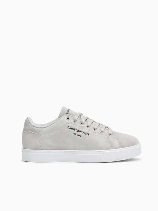 Tommy Hilfiger – Baskets Homme Gris Clair Premium