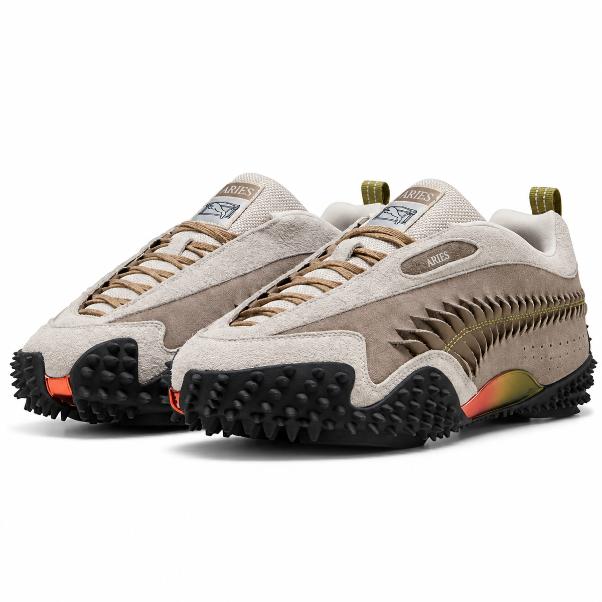 PUMA x Aries Mostro Craft — Écru / Gris Souris