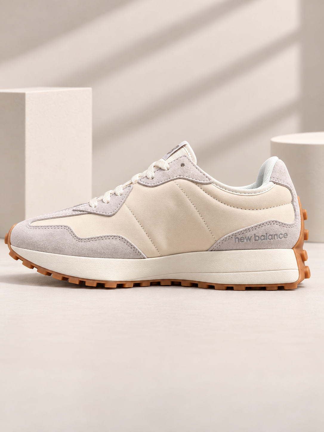 New Balance 327 – Beige & Vert Foncé