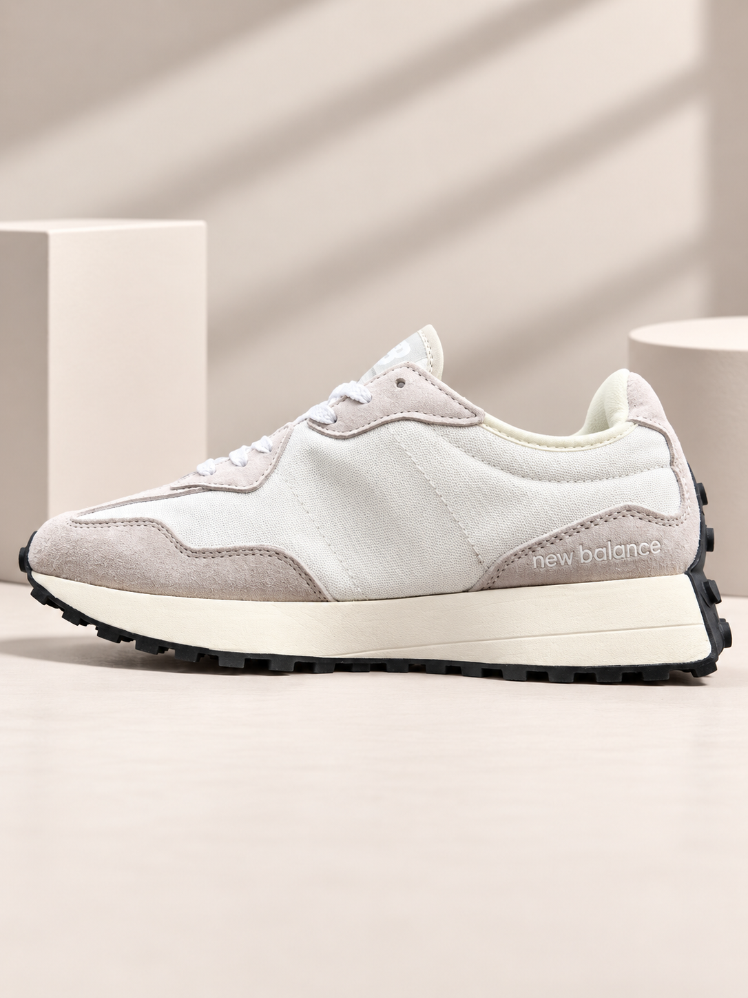 New Balance – Baskets Premium Gris & Blanc