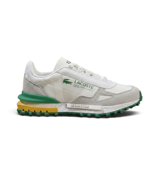 Lacoste L-Spin Deluxe – Baskets Premium Homme Blanc, Vert & Jaune