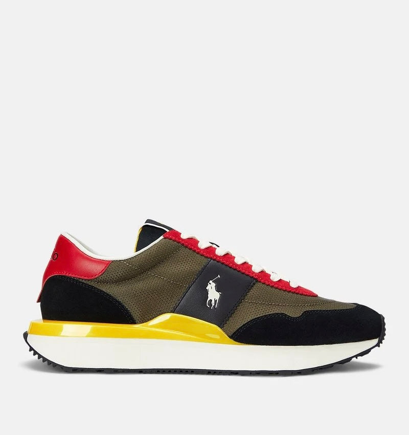 Polo Ralph Lauren – Heritage Runner | Noir, Kaki & Rouge