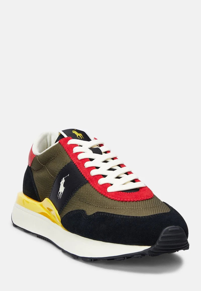 Polo Ralph Lauren – Heritage Runner | Noir, Kaki & Rouge