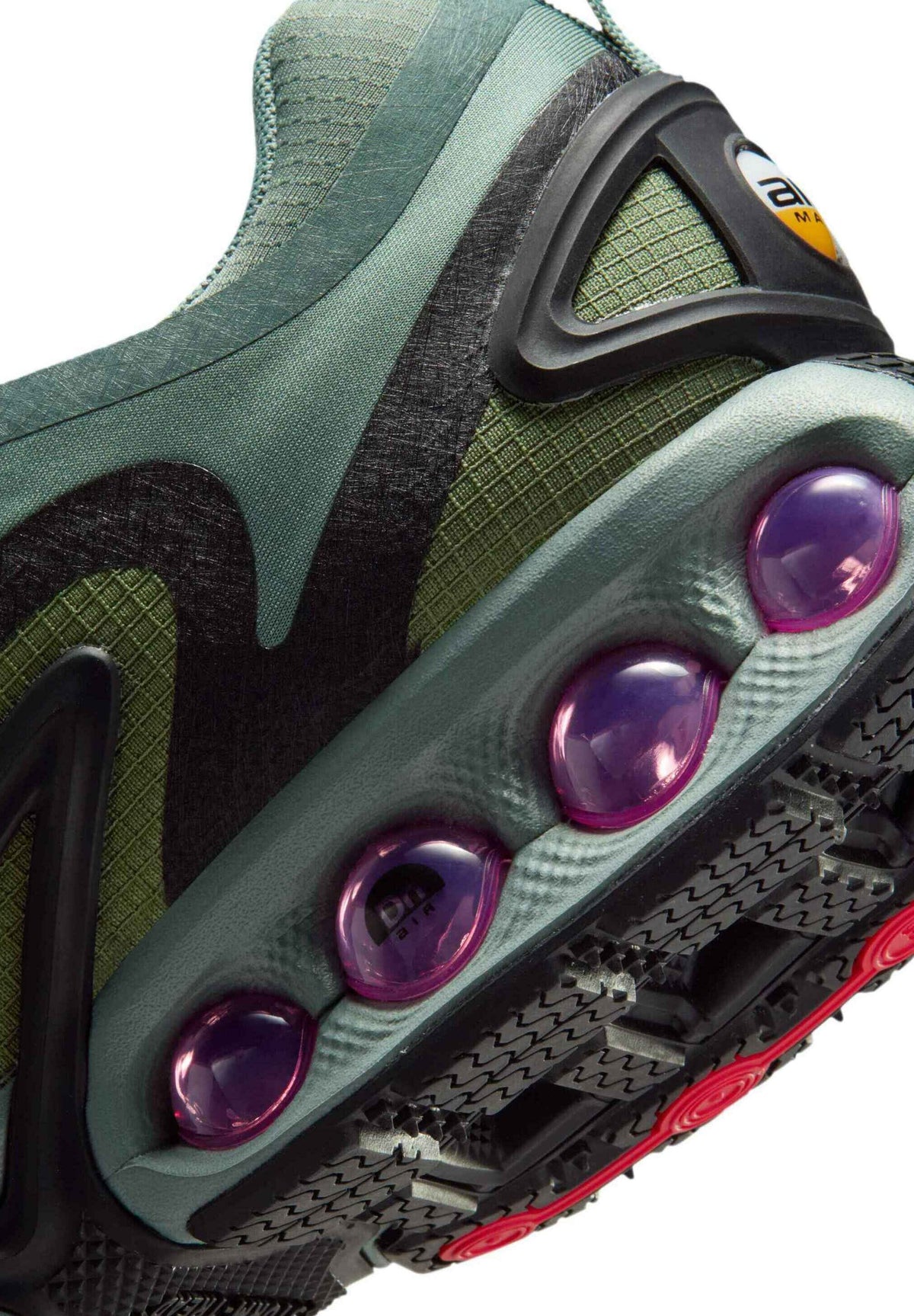 Air Max DN – Vert Sauge & Noir avec Accents Rose