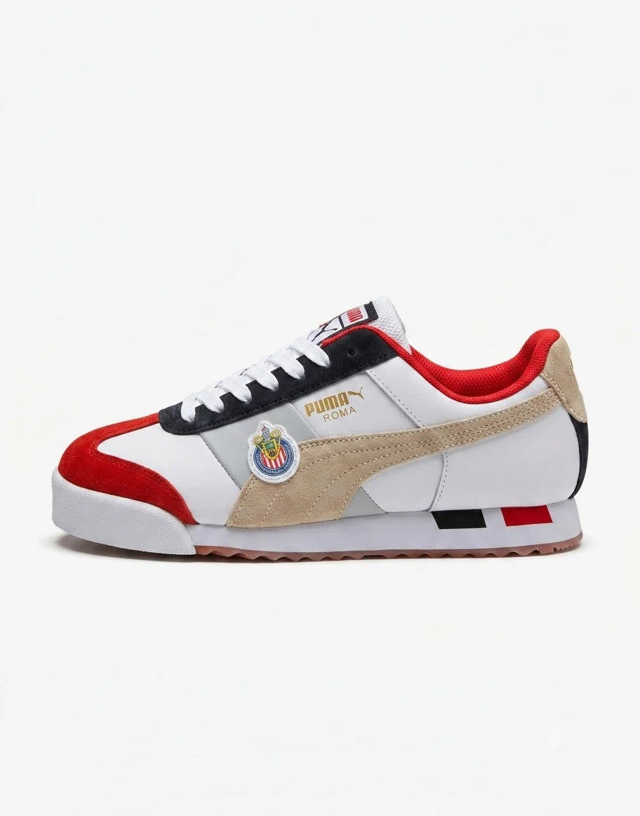 Puma Roma Chivas Guadalajara – Édition Spéciale Blanc, Rouge & Beige