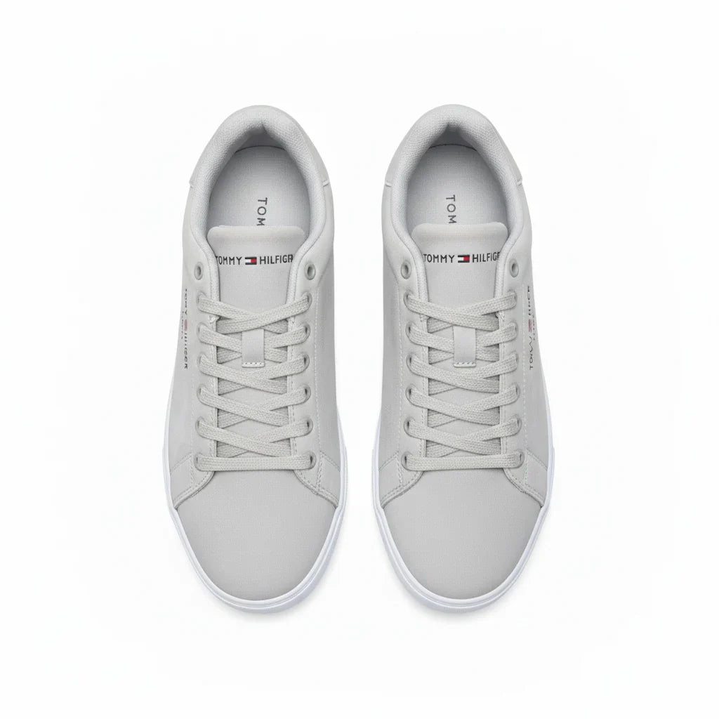 Tommy Hilfiger – Baskets Homme Gris Clair Premium