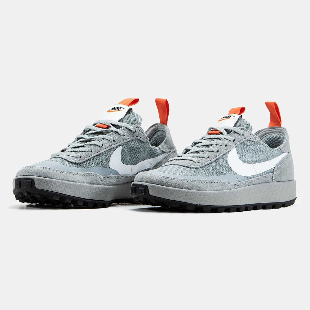 Nike Waffle Debut – Gris / Blanc / Orange