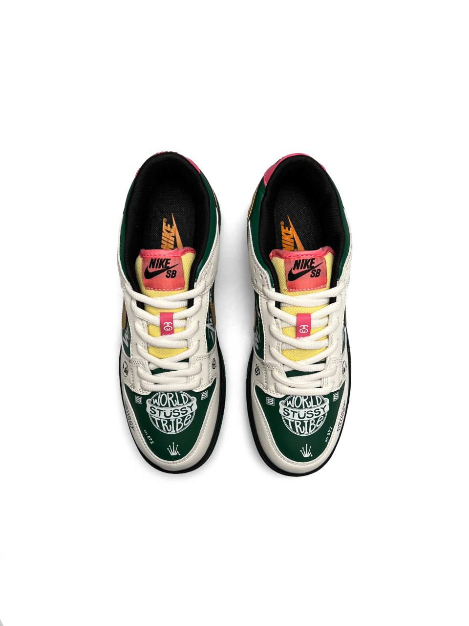 Nike Dunk Low x Stüssy « Green / Gold »