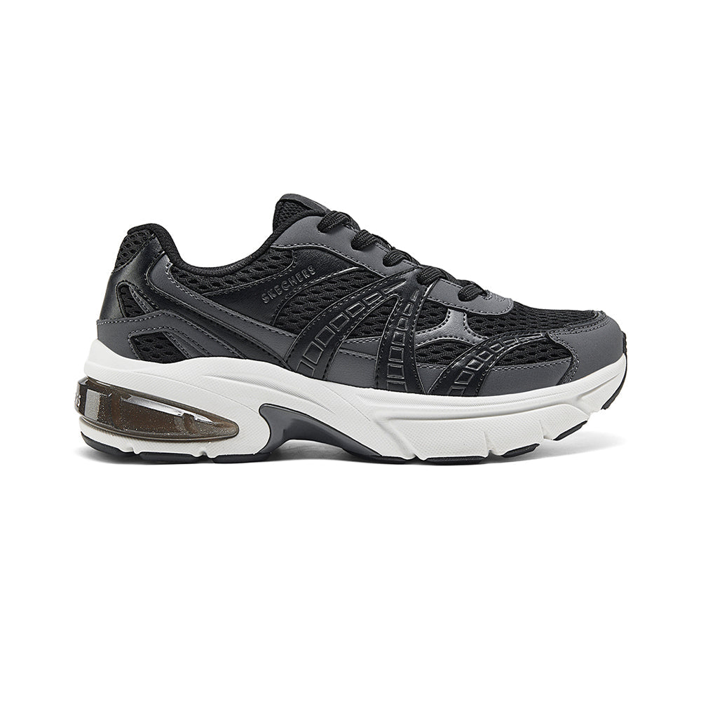 Skechers Streetwear Noir & Gris – Sneaker au Design Contemporain