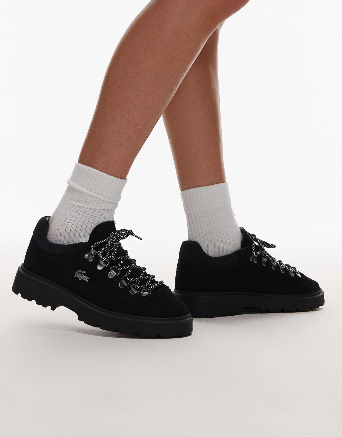 Lacoste Baseshot Winter – Sneakers Premium en Suède Noir | BASESHOT WNT